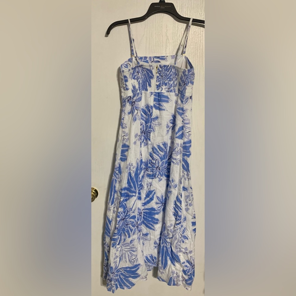 Lilly Pulitzer Women's Jorgian Linen Midi Dress Resort White Jet Set Jungle - Picture 3 of 5